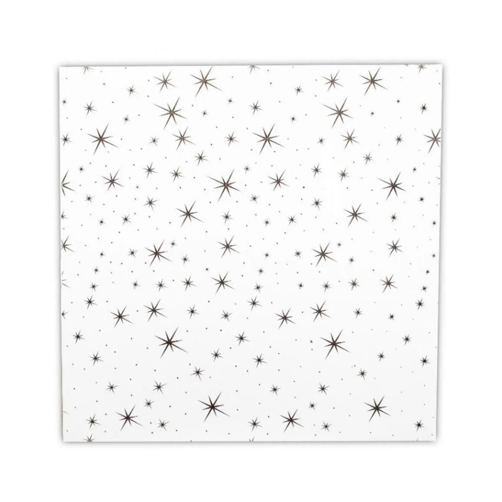60x60 PVC Asma Tavan Paneli – Yıldız Desen ( 1 M2 )