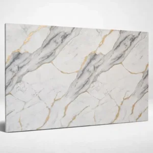 Beyaz Gold-Siyah Desenli Duvar Paneli