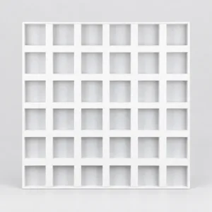 Ürün görünümü: Plastik Kare Petek 60×60 T24 Uyumlu Asma Tavan Paneli - Beyaz